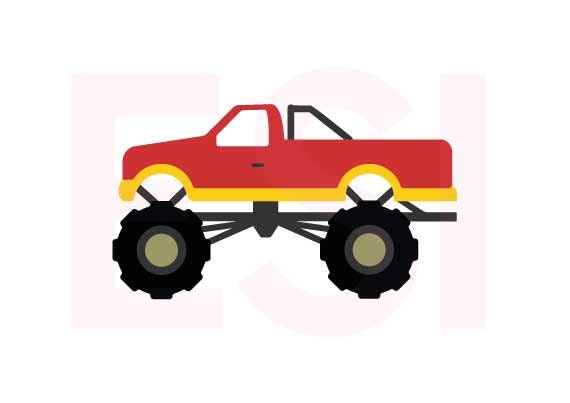 Download Monster Truck SVG DXF EPS cutting files use with Silhouette