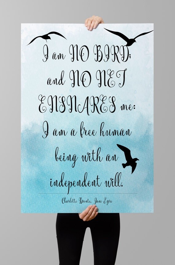 Charlotte Bronte Jane Eyre quote Printable art Literary