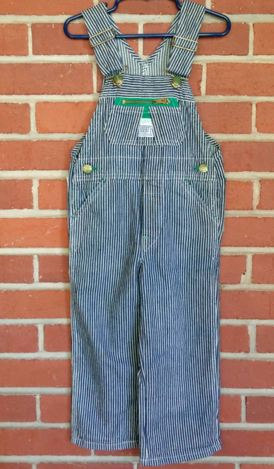 Vintage Liberty Overalls boys 3-4T striped Made by BrokenInVintage