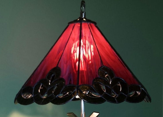 Stained glass lamp shade