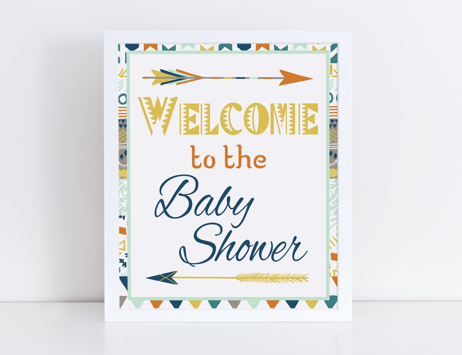 to the Baby Shower Sign Printable Tribal
