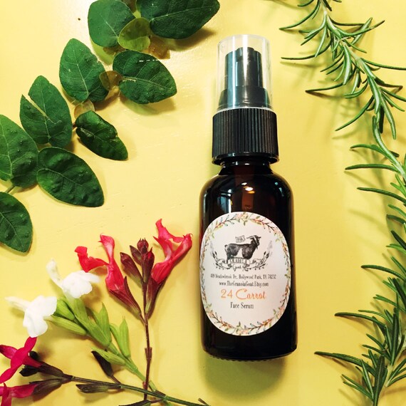 24 Carrot Face Serum by TheGranolaGoat on Etsy