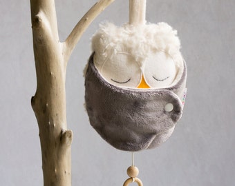 Musical soft toys - Owl musical plush - Baby music box - Bespoke baby present - baby shower gift - owl stuffie - new born gift - baby gifts