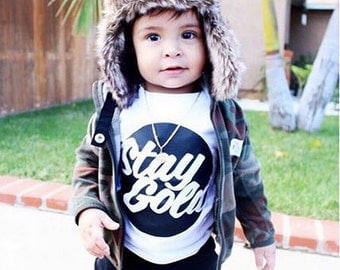 Stay Gold T-shirt- baby clothes, Modern Tee- Kids Tee - Infant Clothing - Baby Tees - Toddler Clothing - Kids Tops - Baby Tops - Toddler Tee