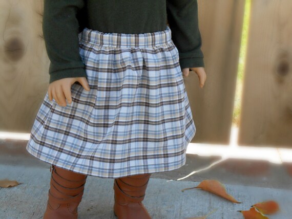 Plaid Skirt For American Girl Dolls