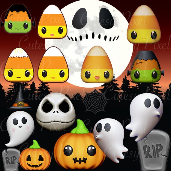 Halloween Clip art scary clipart spooky clipart part