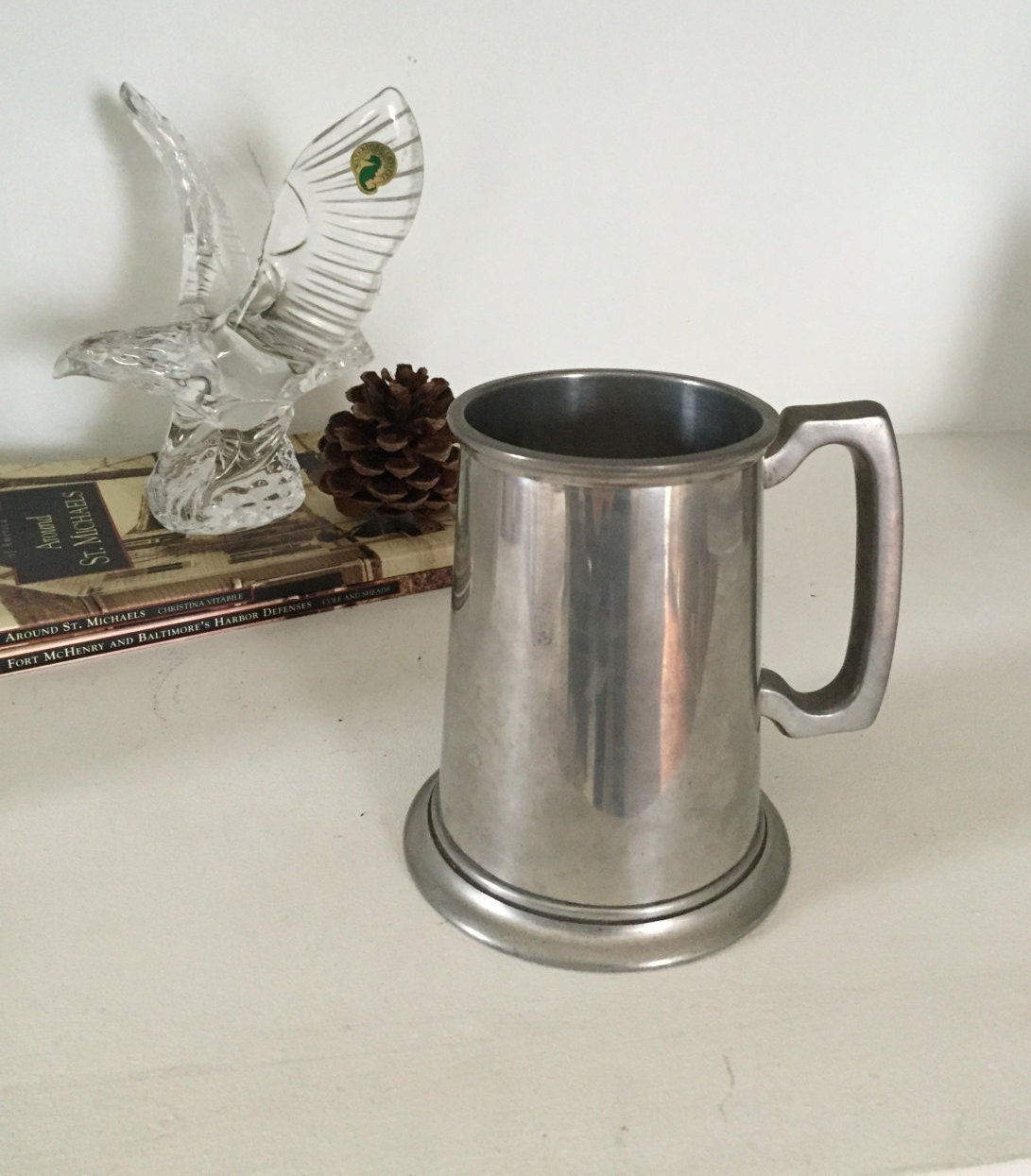 Manor Period Sheffield Pewter Tankard Stein Made in England