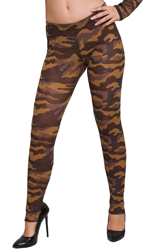 Camo Leggings. Camouflage Semi Transparent Tights. by NerayArt