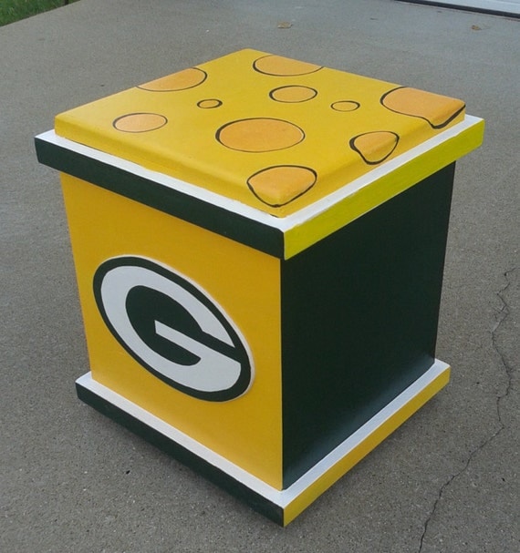 Green Bay Packers Inspired football storage box Packers