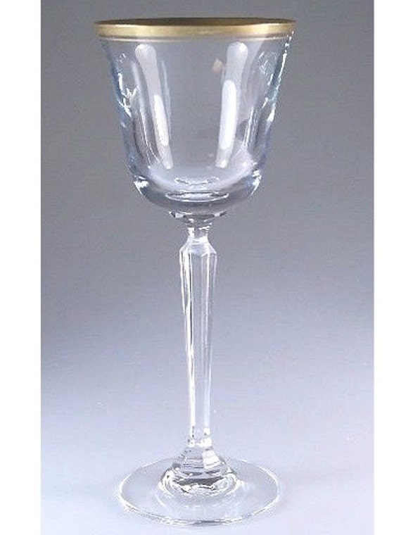 Mikasa Fine Crystal WINE GOBLETS Wheaton Pattern by TonisAntiques