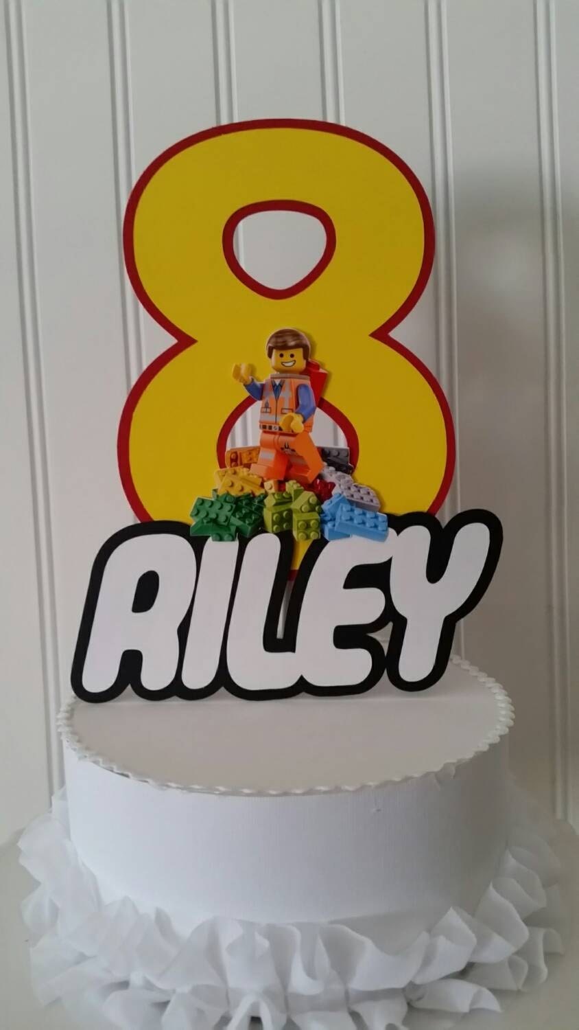 Lego Cake Topper Legoland Birthday Lego Emmitt By