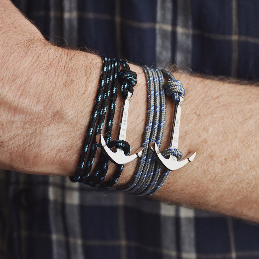 Wrap Personalised Anchor Bracelet Anchor bracelet