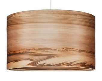 Chandelier Lighting - Wood hanging Lamp, Natural Satin Walnut Veneer, Interior Design Trends, SVEN