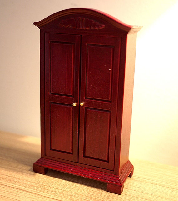 Dollhouse bedroom closet dolls house dresser 1 12th scale