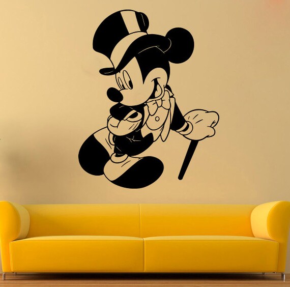 Mickey Mouse Wall Sticker Mickey Mouse Vinyl Decal Cartoon