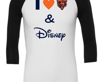 I Love The Bears and Disney Ragaln / Chicago Bears shirt / Bears and Disney