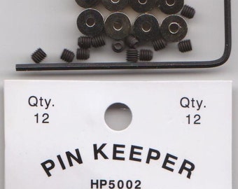 Locking Backs - Pin Keeper - 12 pack with allen wrench