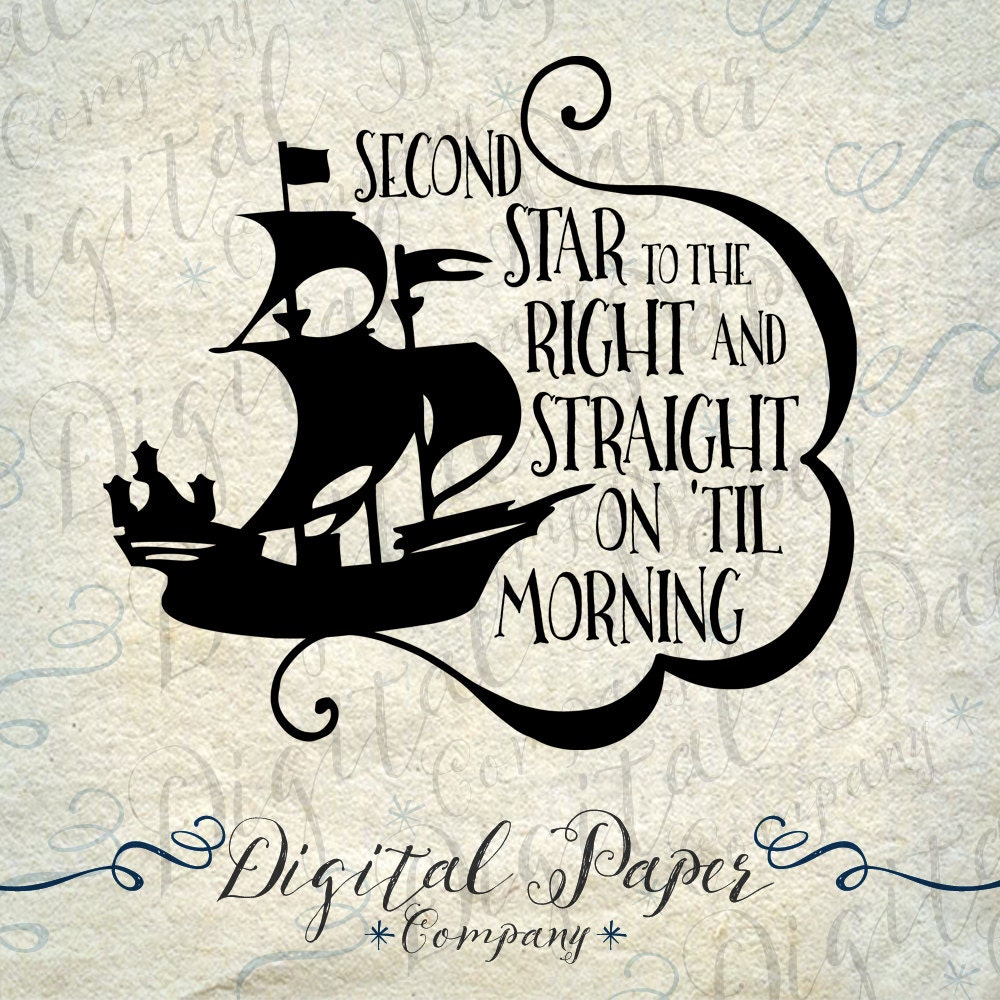 Download Peter Pan SVG Pirate Ship Star Quote svg by DigitalPaperCompany