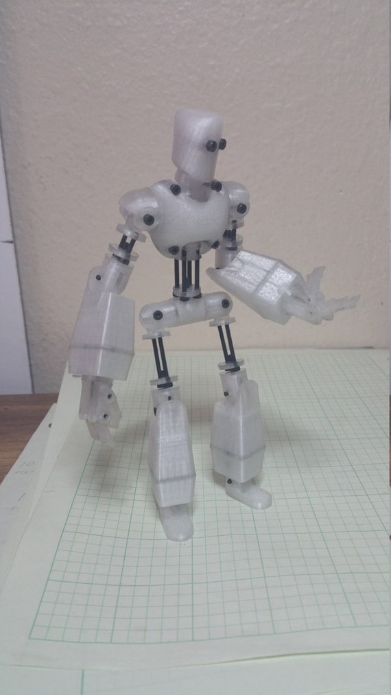 Posable 3DPrinted Robot version 2