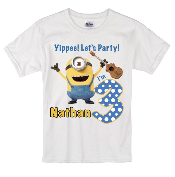 minion first birthday shirt