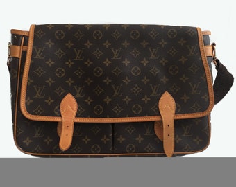 Louis Vuitton Vintage Leather/ Canvas Messenger Bag