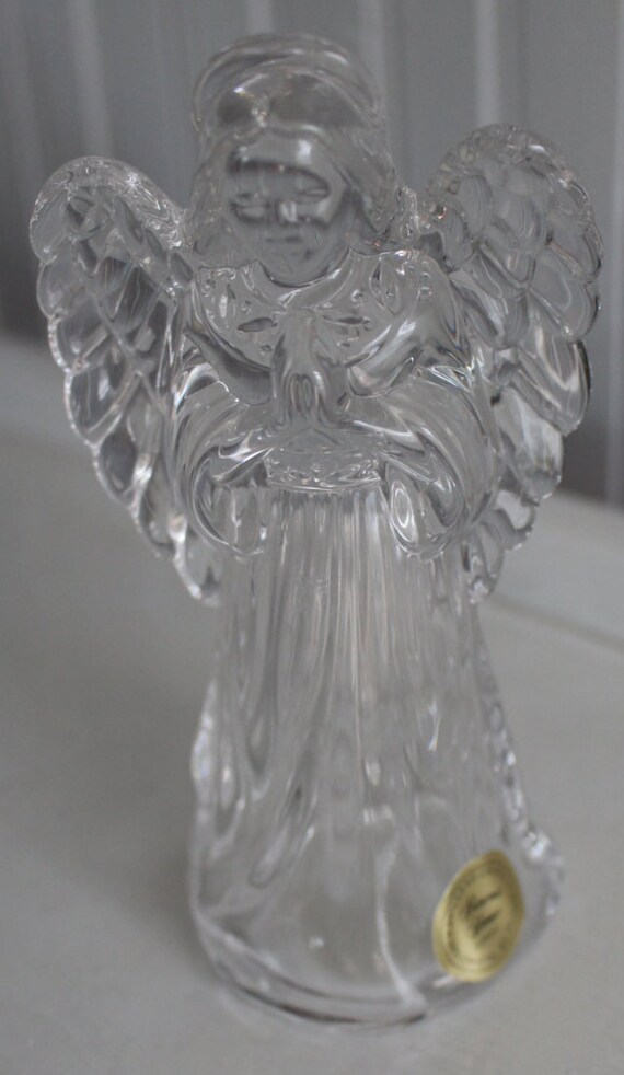 Vintage Princess House Crystal Angel Figurine 24 Lead Crystal