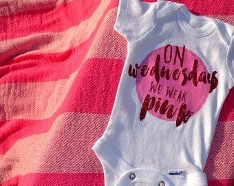Mean Girls Outfit | On Wednesdays We Wear Pink T Shirt or Infant Bodysuit