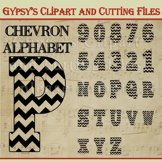 Svg Font Chevron Letters Chevron Alphabet Chevron By Gypsysclipart