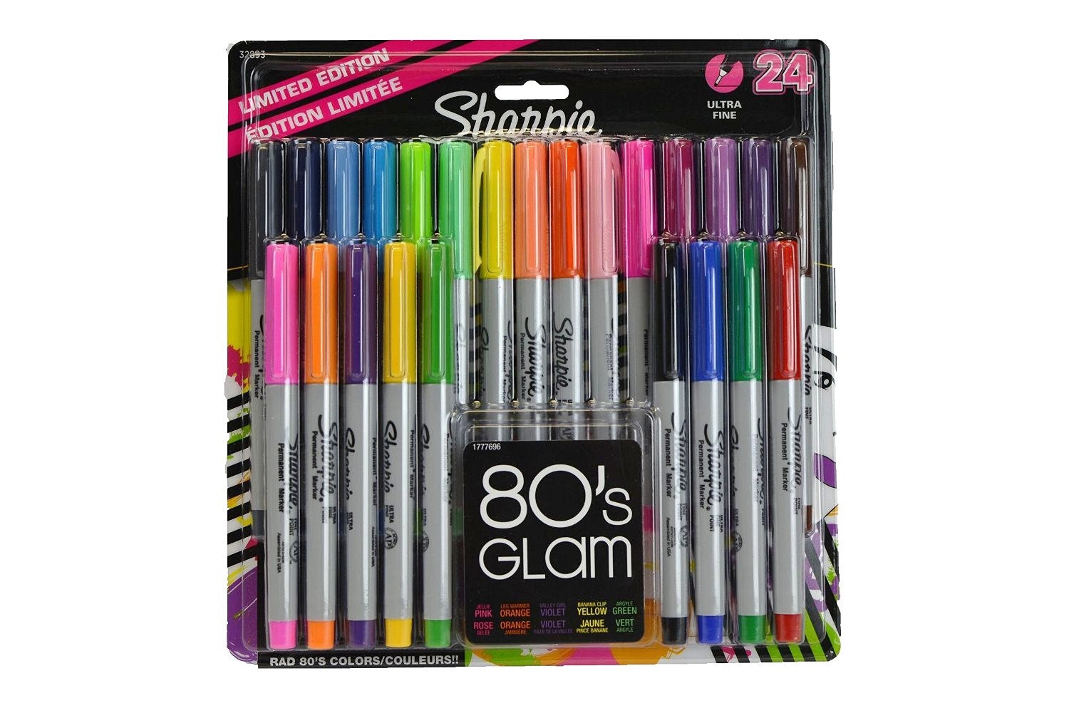 24 Sharpie Markers 80s Glam Ultra Fine Point Limited