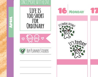 Munchkins - Payday Planner Stickers (M11)