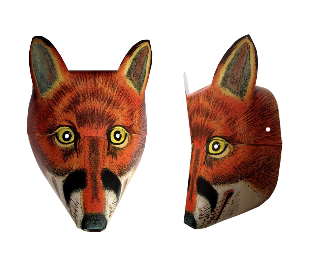 This is an image of Lucrative Printable Fox Mask This is a graphic of Lucrative Printable Fox Mask