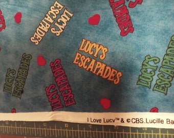 Lucy's Escapades rare out of print I Love Lucy fabric