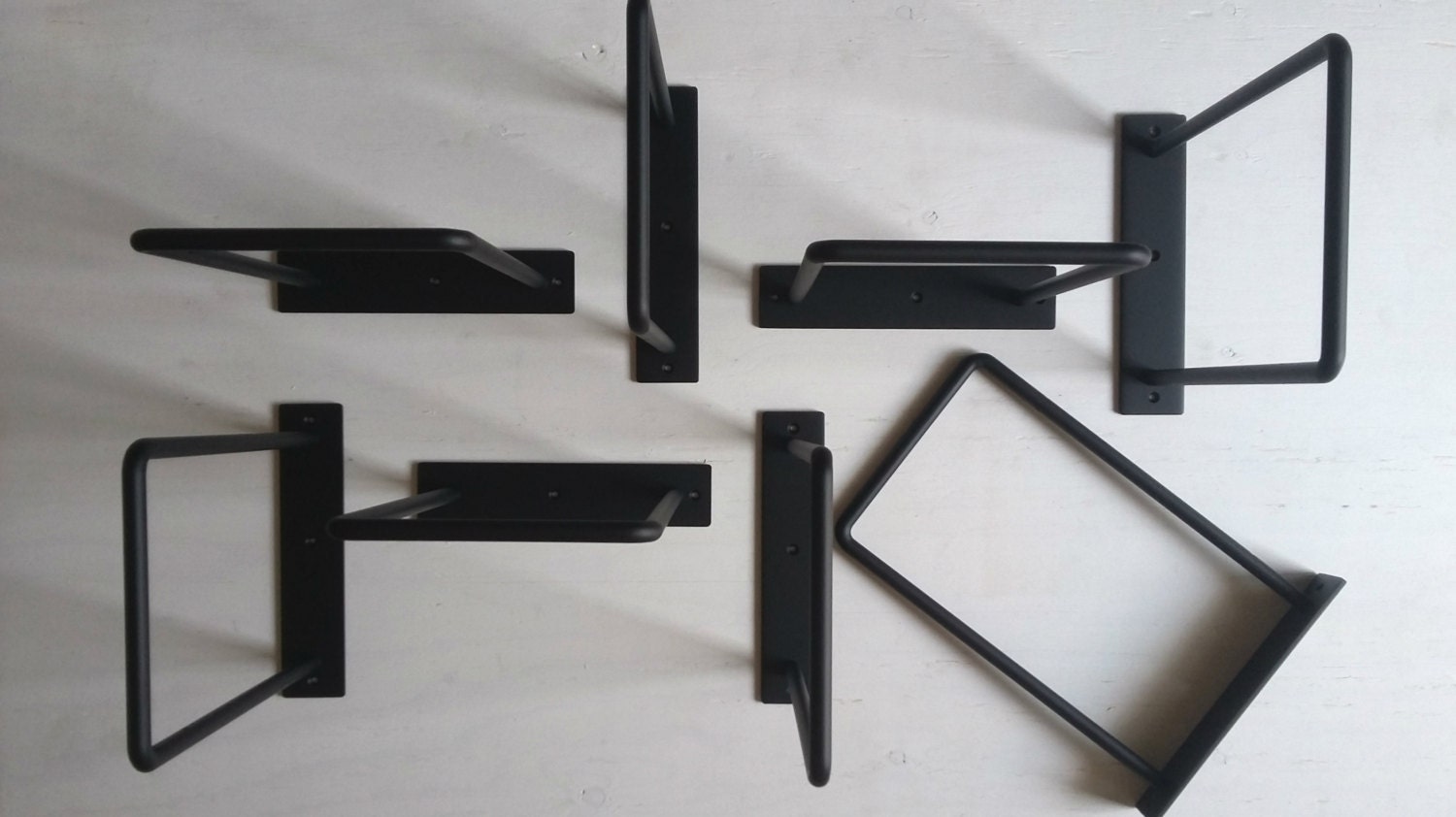 Minimalist Shelf Brackets BIG Version Pair Aquerres A