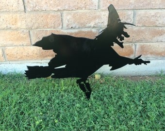 Halloween Lawn Decor, Outdoor Halloween Decorations, Black Witch, Witch, Halloween Decorations, Halloween Decor, Aluminum