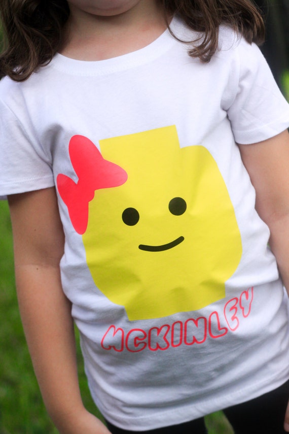 Lego Custom Name Shirt for Boys & Girls
