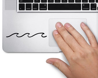 Wave Macbook Sticker, Preppy Tumblr Stickers , Vinyl Decal , Removable Wallpaper, Snowboard Sticker, Car Decal, Macbook Air Keyboard Sticker