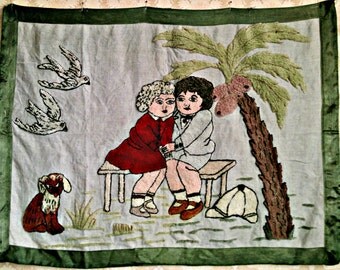 Children vintage rug
