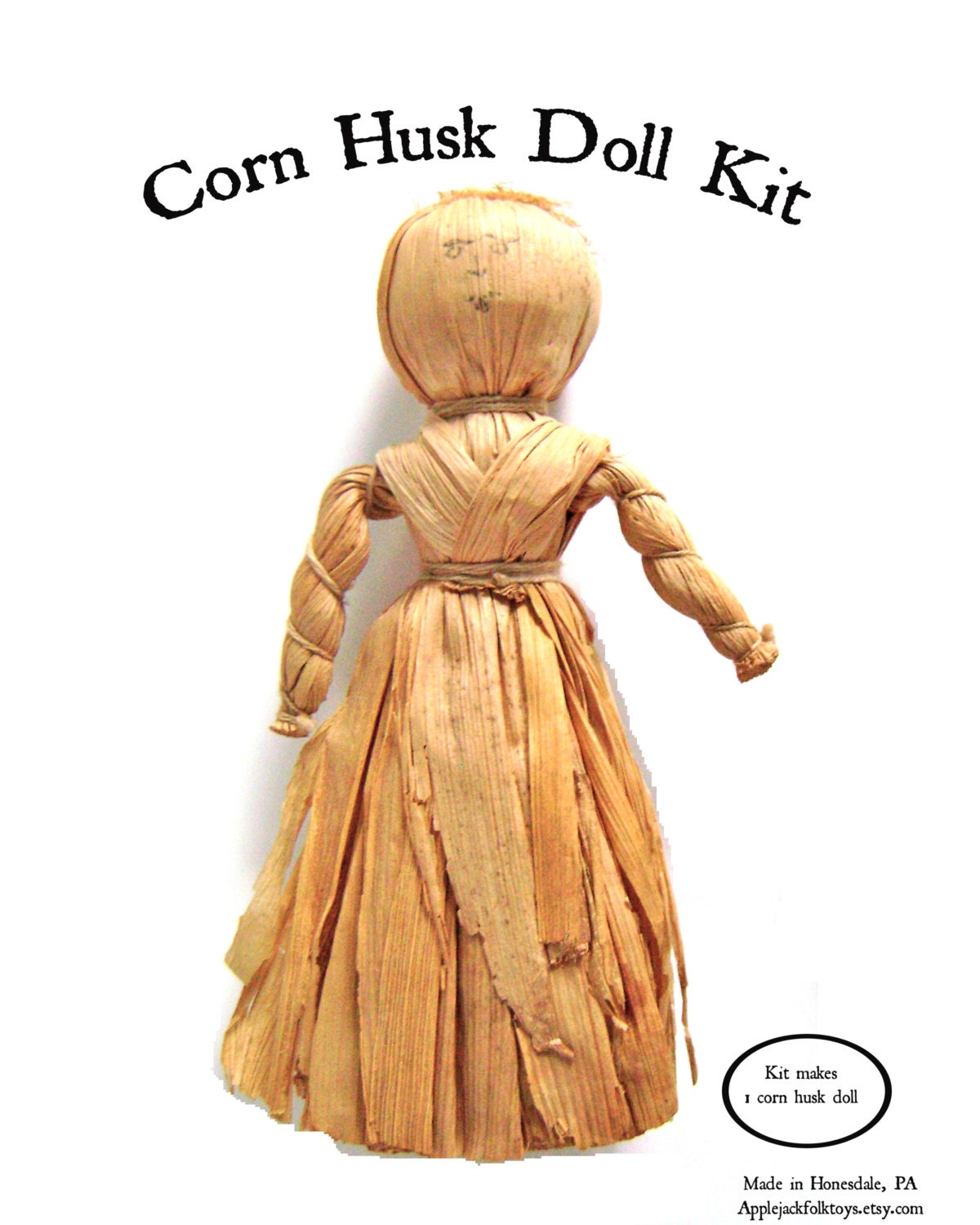 making corn husk dolls