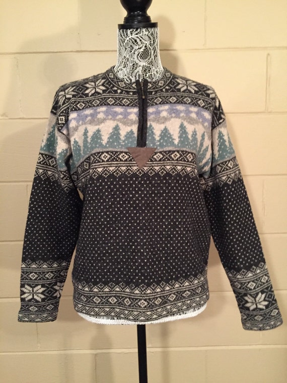 Vintage Ski Sweater Wool Apres Ski After by