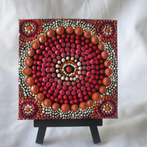 Acrylic Dot painting Dot Art Dot painting by LindaSpangArt on Etsy