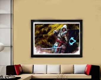 Edward Kenway // Assassins Creed // Black Flag // Game art // Photorealistic Print // Artwork // Poster