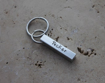 Dog Tag - Pet Tag - Pet ID Tag - Bar Dog Tag - Personalized Puppy Tag - Custom Dog Collar Tag - Dog Name Tag - Four Sided Tag - Tucker
