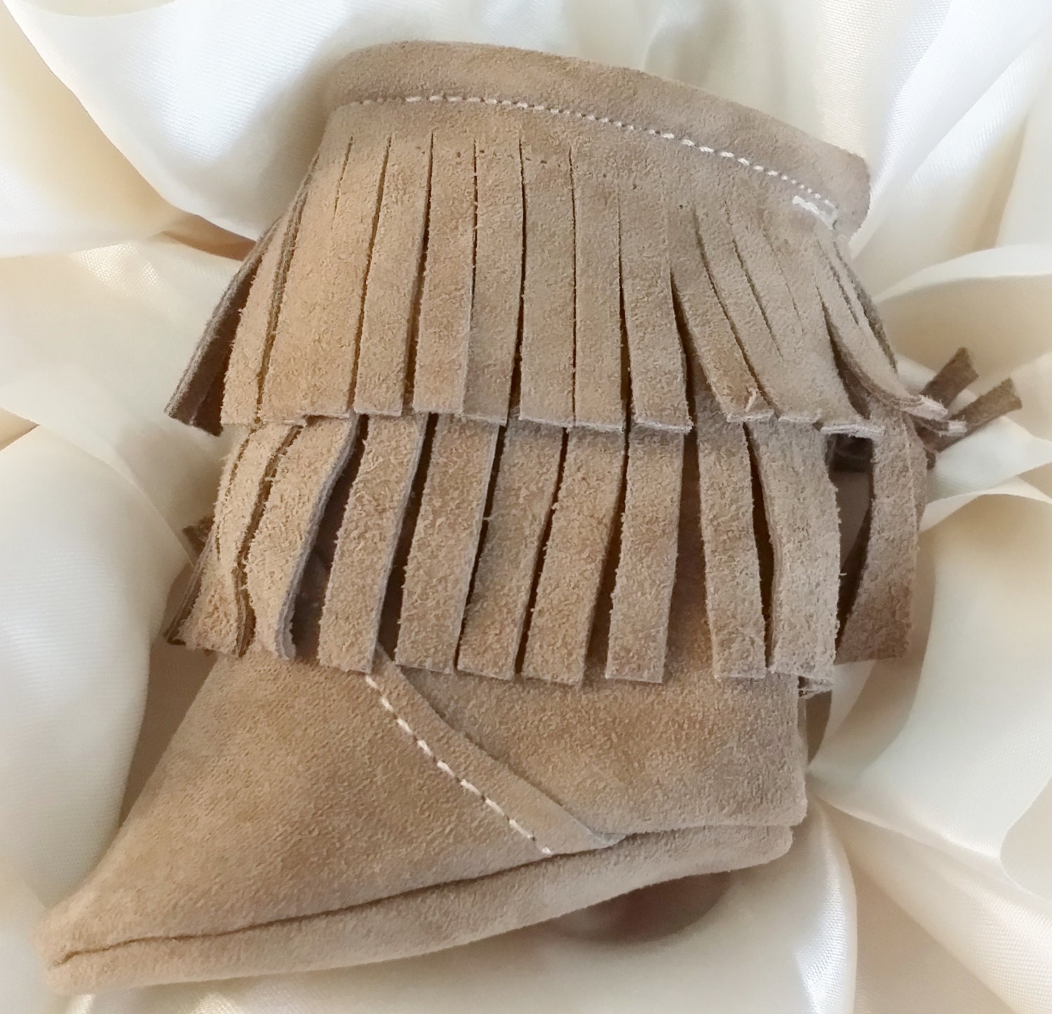 COMING SOON Bitty Bojo Baby Fringe Boots / Leather by BittyToes