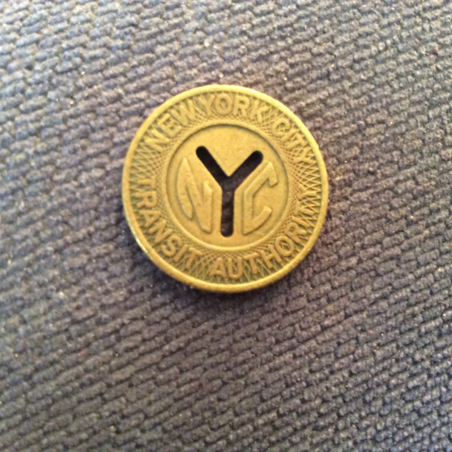 New York City Transit Authority Token Vintage by ukVintageDeco