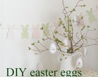 DIY Easter Egg Making Kit Easter decoration, easter egg decor kit easter tree ornament