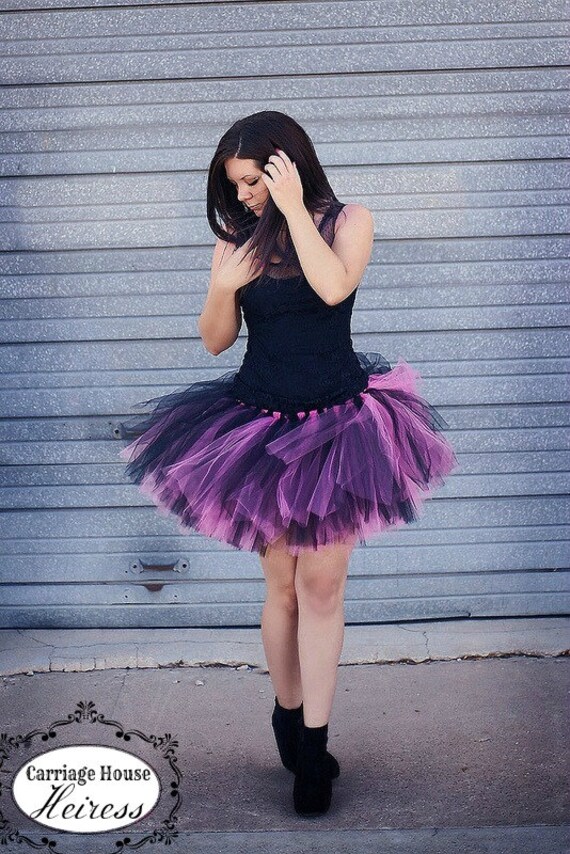 Plus Size Tutu Adult Tutu Punk Rock Tutu Tulle Skirt Women 7146