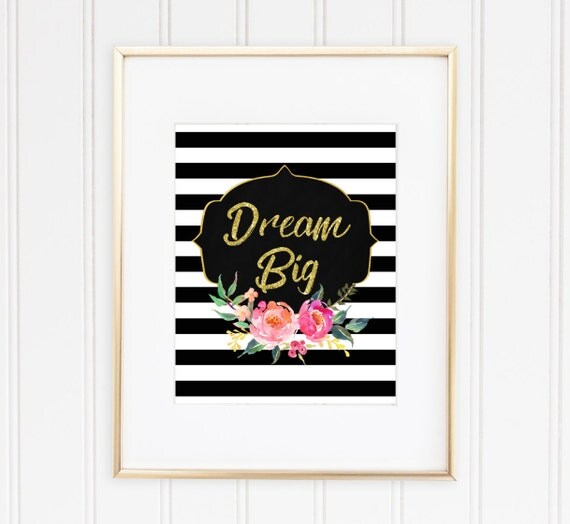 Kate Spade Wall Decor dream big wall art printable dream big quote wall decor Kate Spade Wall Decor dream big wall art printable dream big quote wall decor