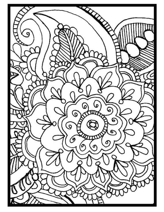 Download Coloring Page Color4aCause: Autism Mandela by Color4aCause on Etsy
