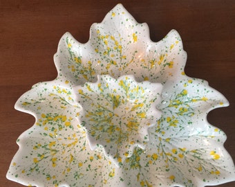 Vintage, potter,y chip and dip, set Mid Century.