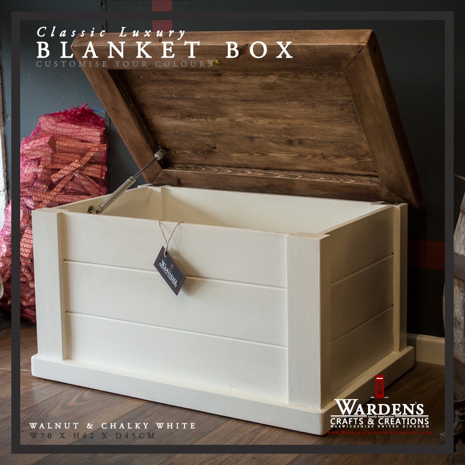Classic Luxury Blanket Box 100 Colour by WardensCreations on Etsy
